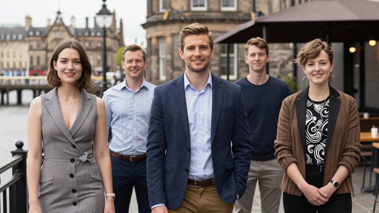 Diverse independent escorts in UK cities, each confident and professional in their own setting.