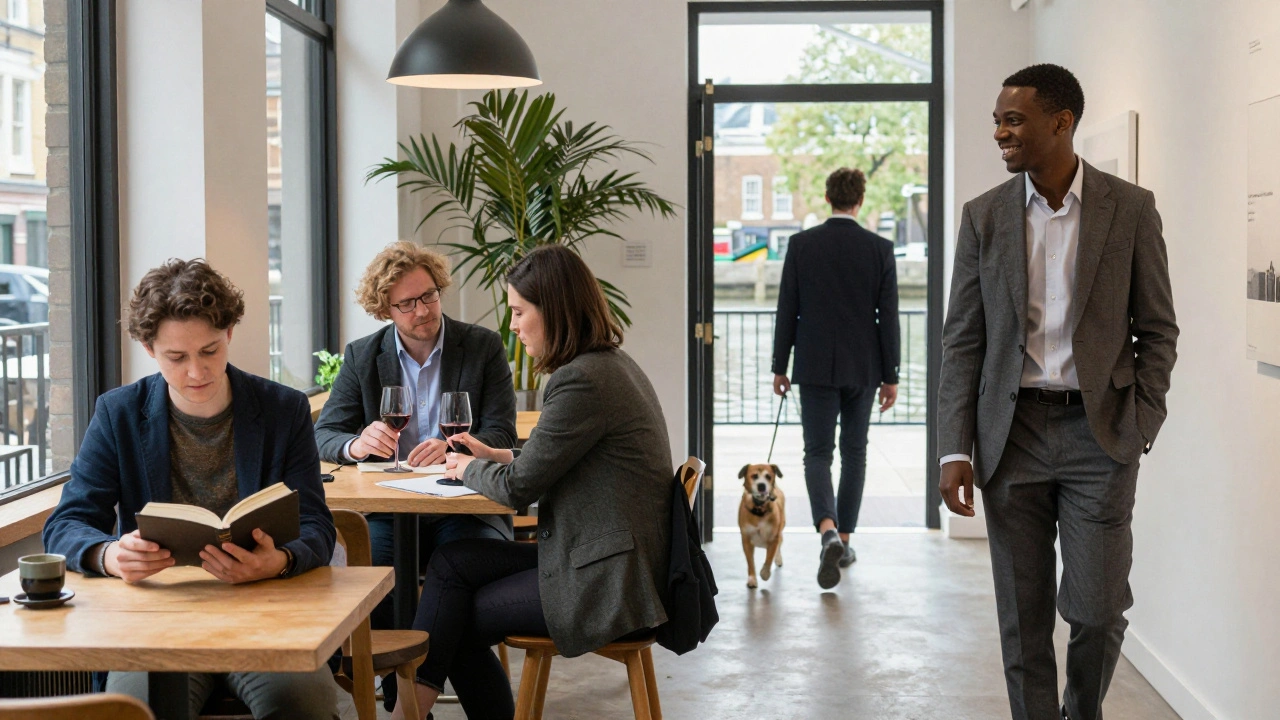 Diverse independent companions in London engaging in thoughtful activities with clients across different urban settings.